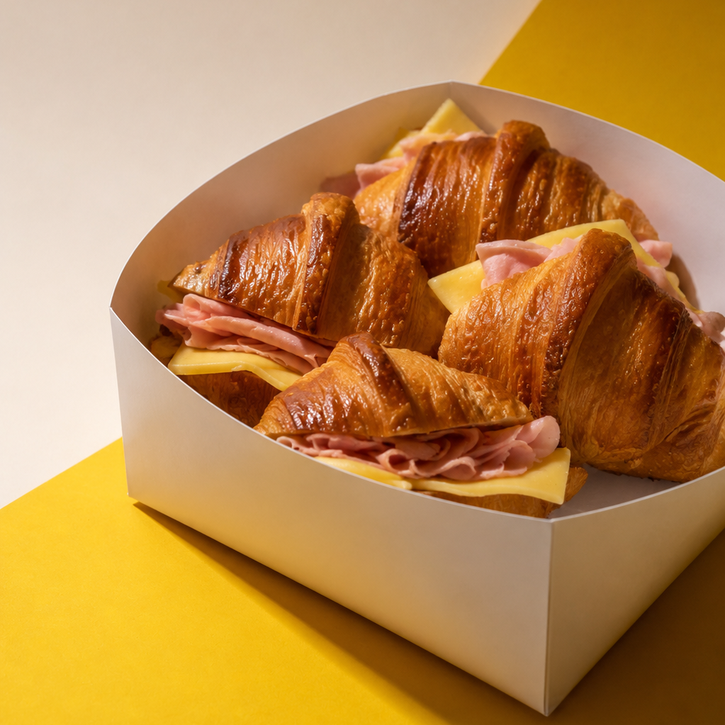 Ham and Cheese Medialunas - Box of 4